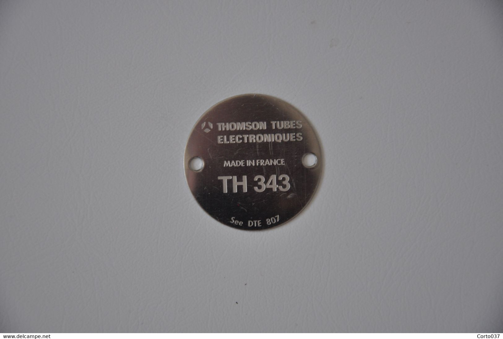 Plaque Identification 'Thomson Tubes Electroniques' - Emailschilder (ab 1960)