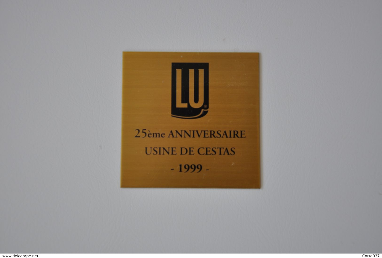 Plaque 'Lu - Usine De Cestas' - Emailschilder (ab 1960)