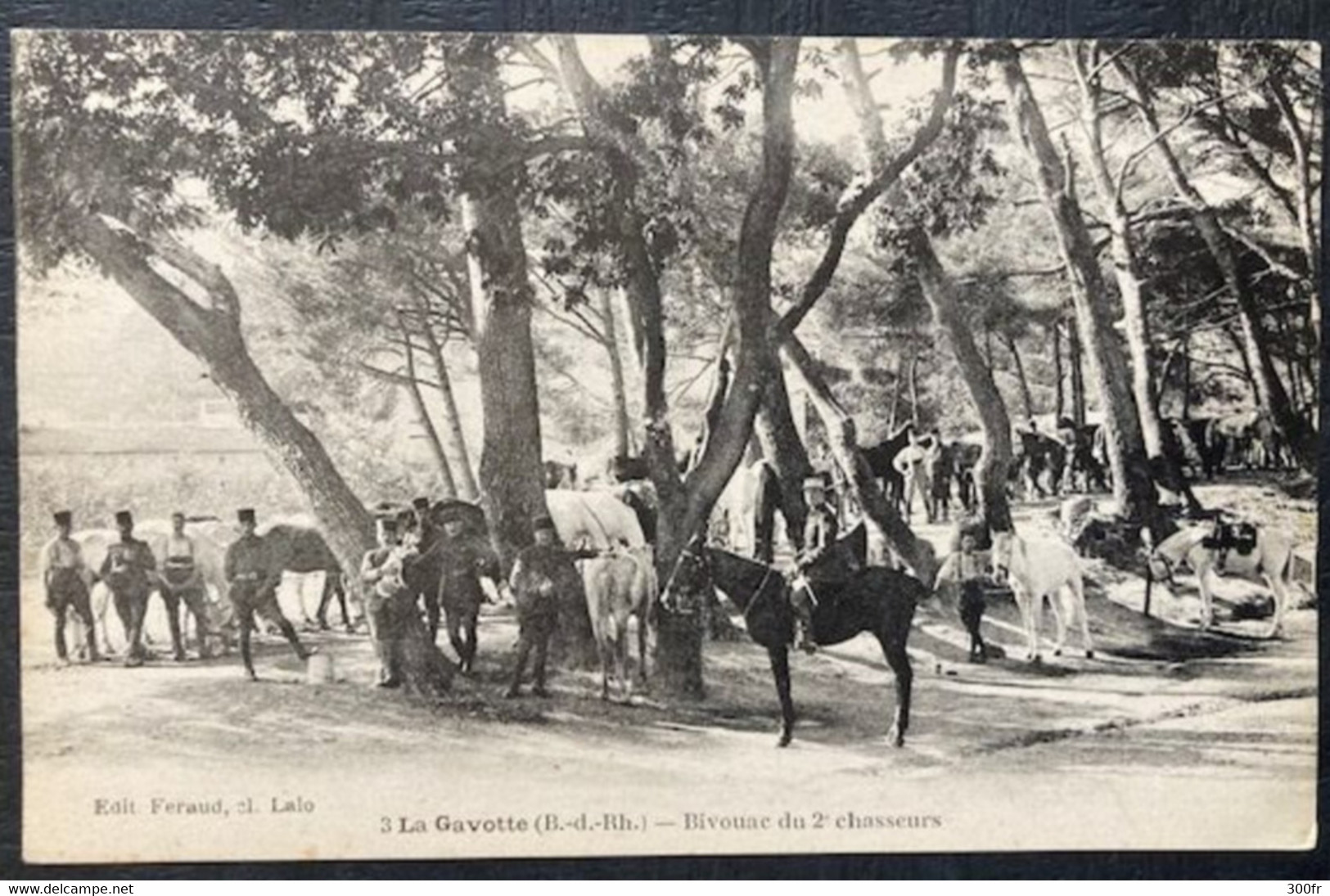 CPA MARSEILLE LA GAVOTTE BIVOUAC DU 2 CHASSEURS (13 Bouches Du Rhône ) Animée Chevaux Militaires - Nordbezirke, Le Merlan, Saint-Antoine