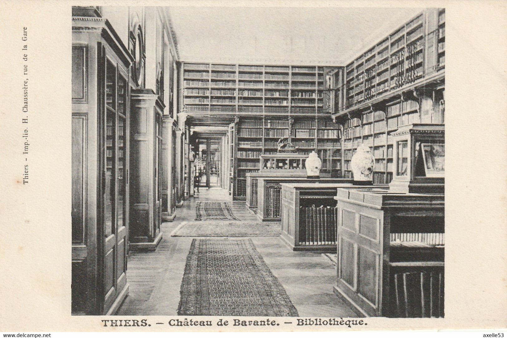 Thiers. 63 (4730) Château De Barante - Bibliothèque. - Thiers