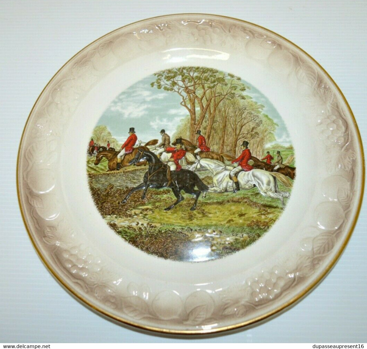ASSIETTE ROYAL WORCESTER COMPANY Déco THE FAMOUS HUNTING SCENE J.F. HERRING SEN - Unclassified