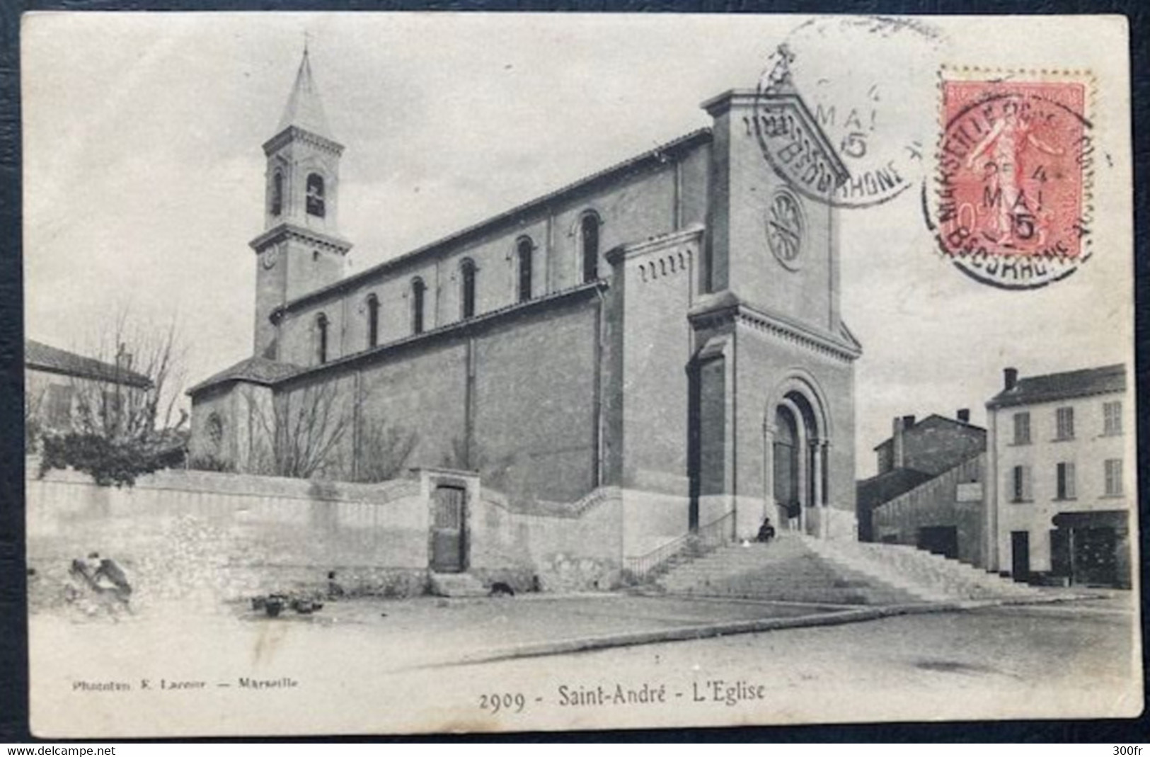 CPA MARSEILLE SAINT ANDRE L'EGLISE (13 Bouches Du Rhône ) Animée Hommes Femmes - Saint Barnabé, Saint Julien, Montolivet