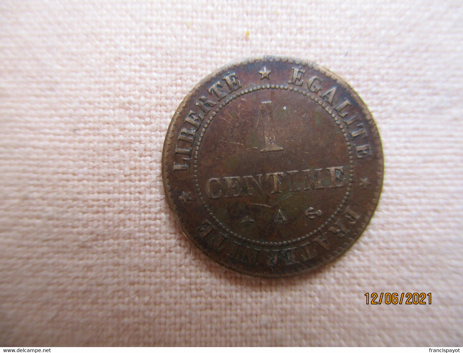 1 Centime 1877 A - Other & Unclassified