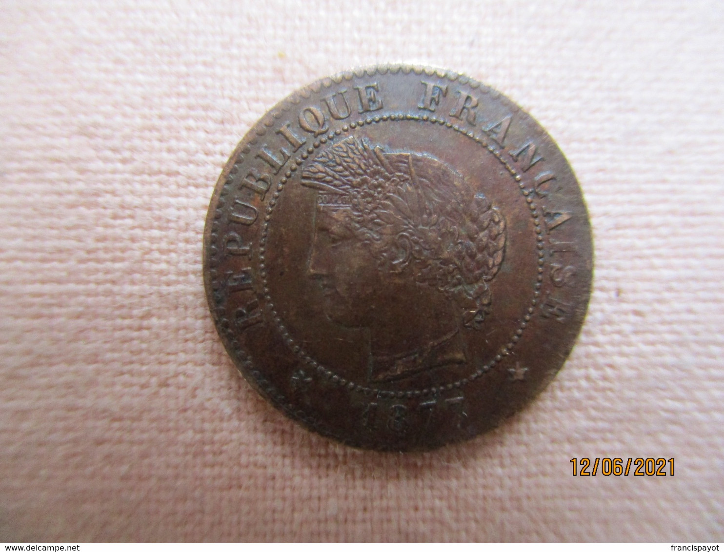 1 Centime 1877 A - Other & Unclassified