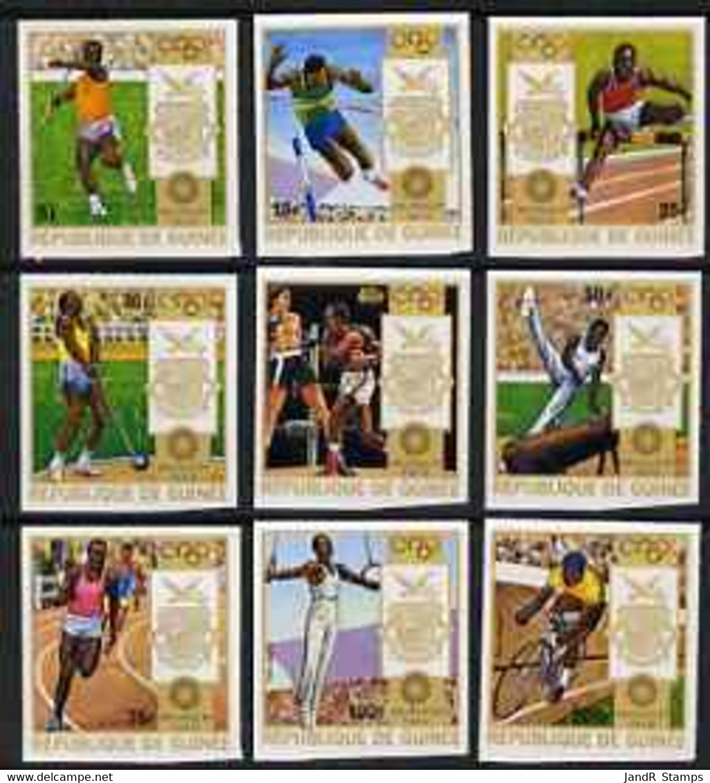 Guinea - Conakry 1972 Munich Olympic Games Imperf Set Of 9 From A Limited Printing U/m As SG 798-806 - Sin Clasificación