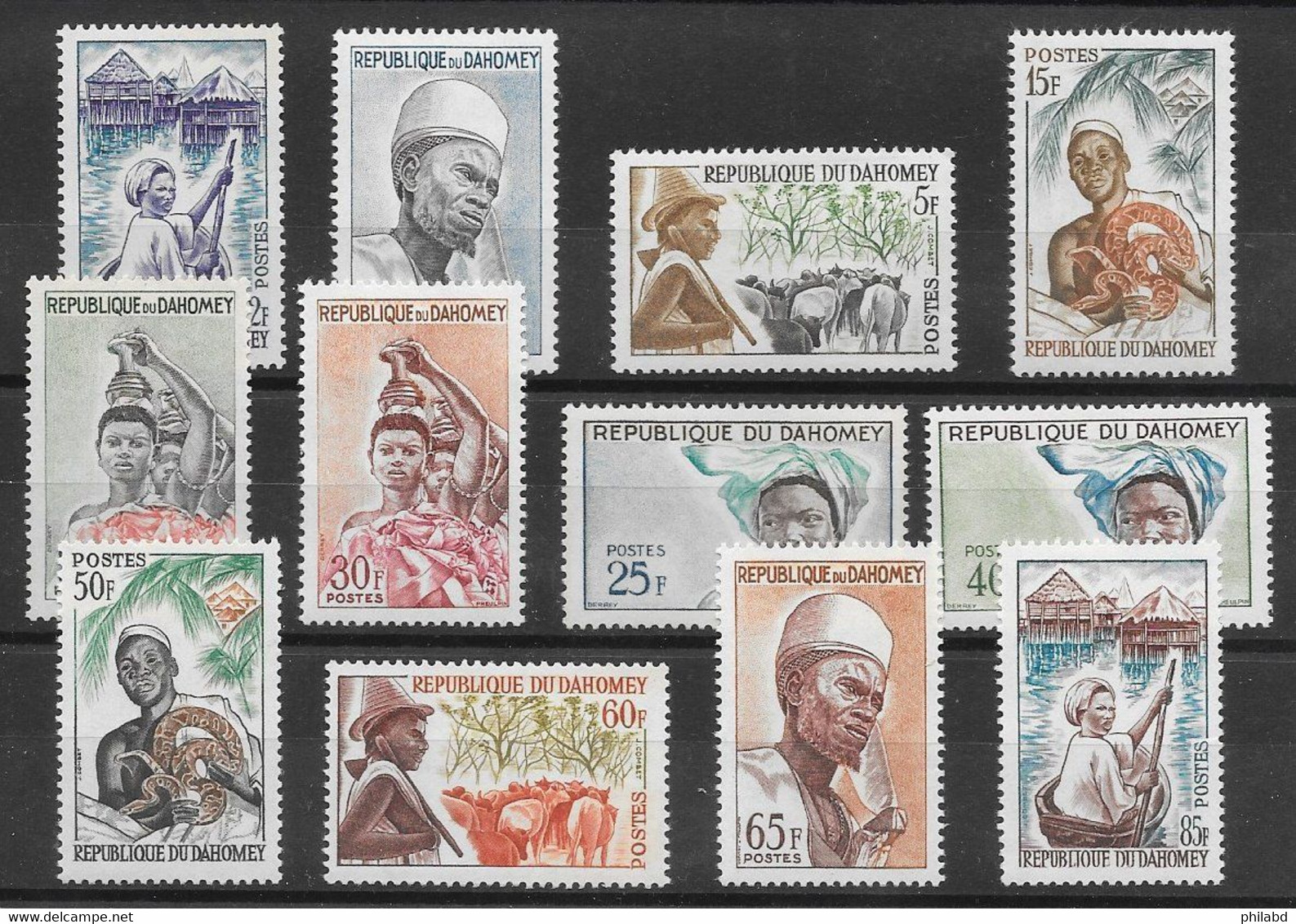 Dahomey N°179 à/to 190 1963 ** - Benin – Dahomey (1960-...)