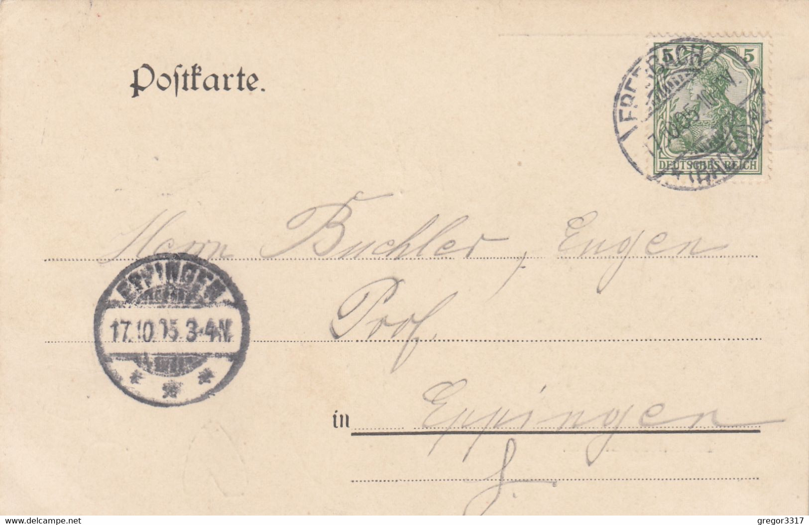 6054) EBERBACH - KATHOLISCHE KIRCHE - Seltene Sehr Alte AK - 17.10.1905 !! - Eberbach