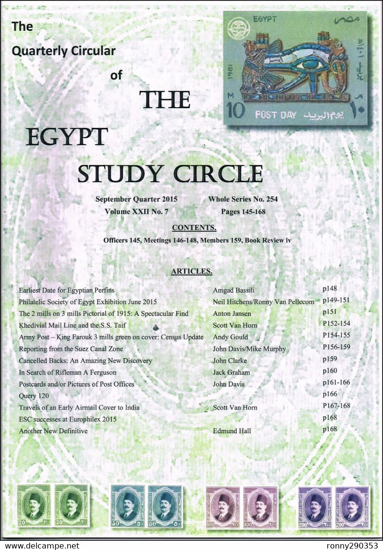 The Quarterly Circular Of The Egypt Study Circle - Otros & Sin Clasificación