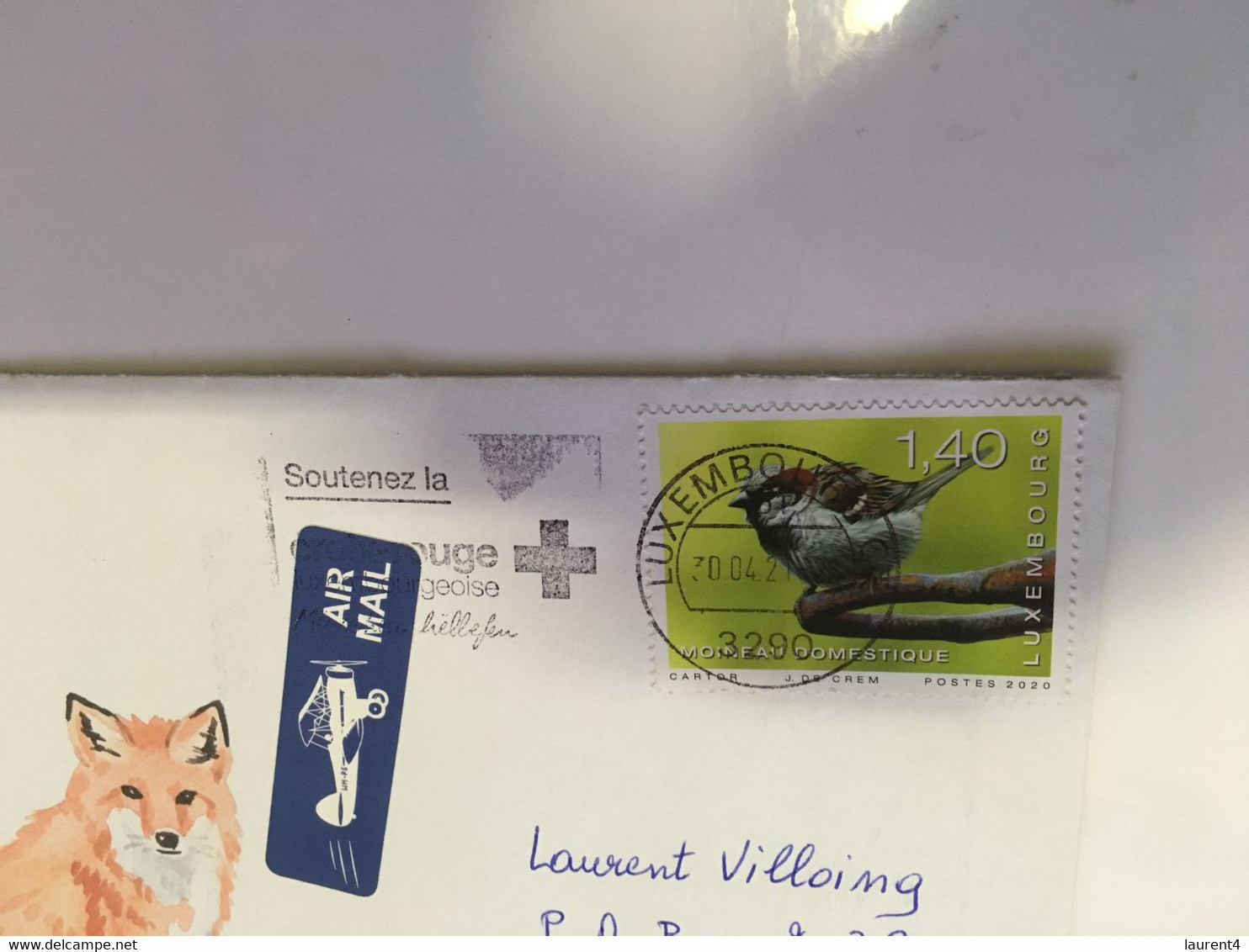 (RR 34) Luxembourg Posted To Australia (posted During COVID-19 Pandemic) With Red Cross Postmark - Covers & Documents