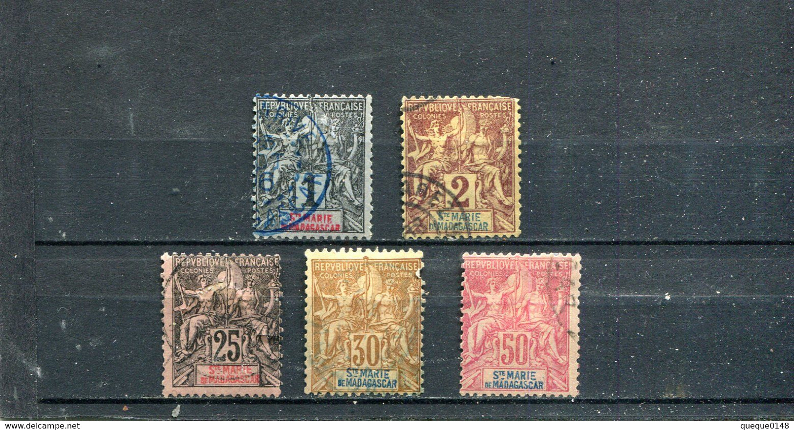 Madagascar - Sainte-Marie 1894 Yt 1-2 8-9 11 - Used Stamps