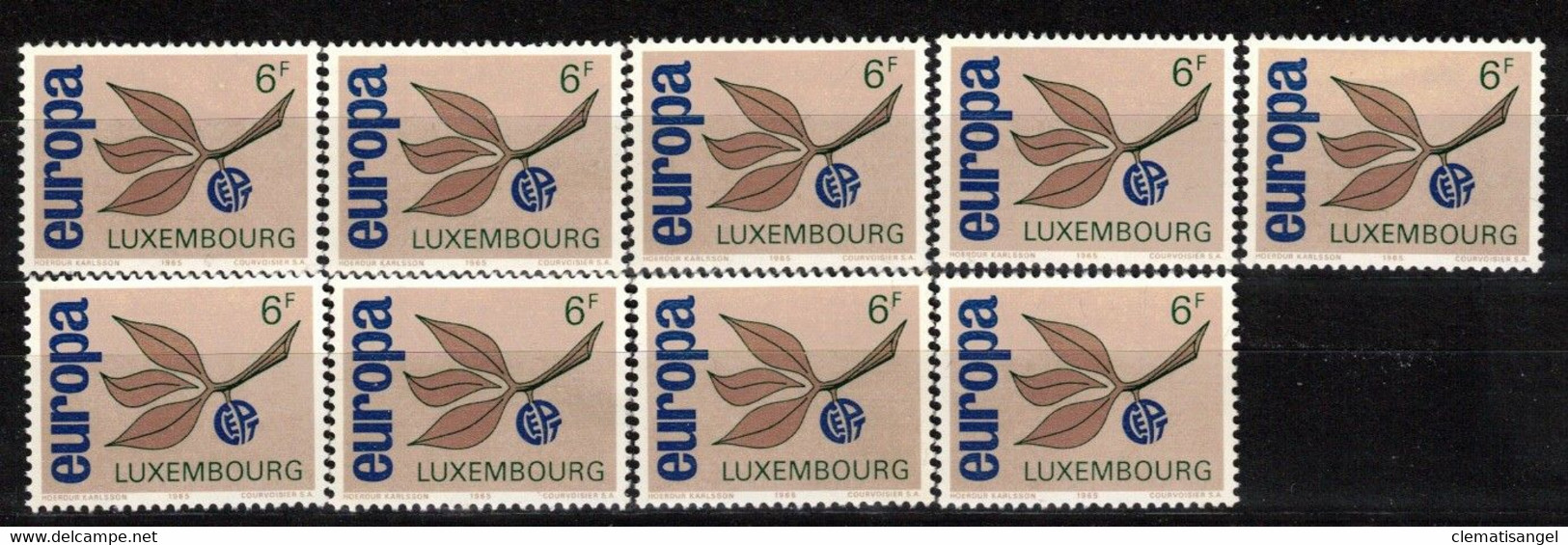 246c * LUXEMBURG 716 * 9 FEINE WERTE  * EUROPA * MICHEL 4,50 * POSTFRISCH **!! - 1965-91 Giovanni