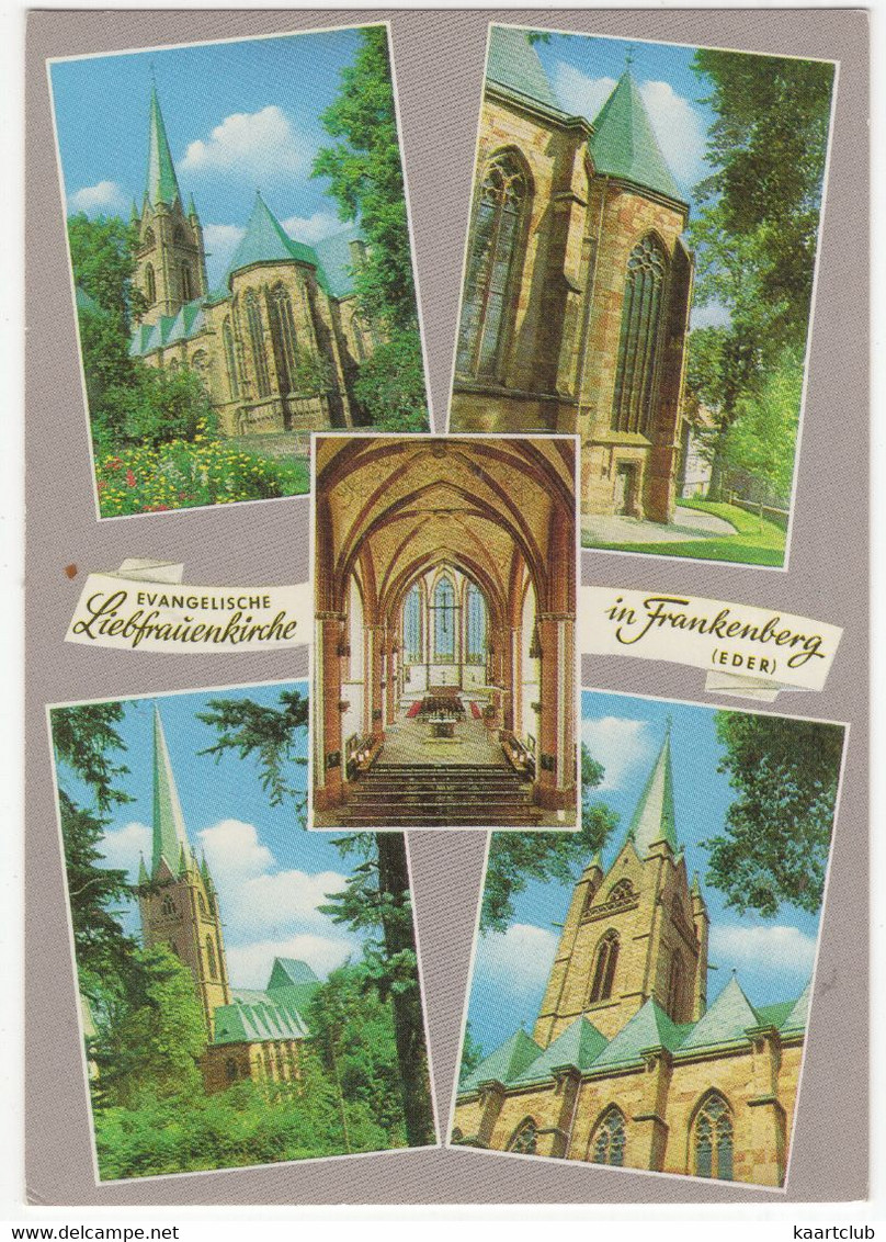 Frankenberg - Liebfrauenkirche  - Ev. 700-Jahrfeier Mai 1986 - (Vitrail) - Frankenberg (Eder)