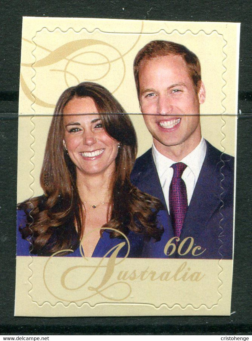 Australia 2011 Royal Wedding - 1st Issue Self-adhesive MNH (SG 3591) - Mint Stamps