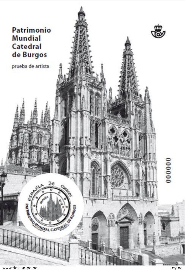 [P107] España 2012. Prueba De Artista. Catedral De Burgos - Proofs & Reprints