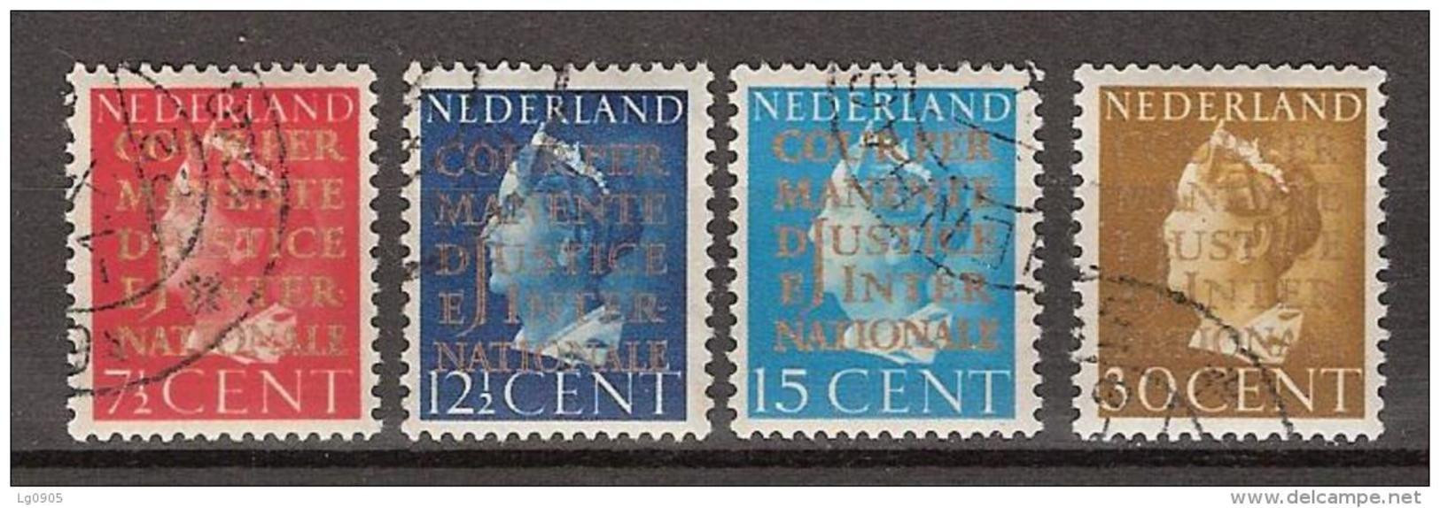 NVPH Nederland Netherlands Pays Bas Niederlande Holanda 16-19 Used Dienst Zegel Service Stamp Timbre Cour Sello Oficio - Service