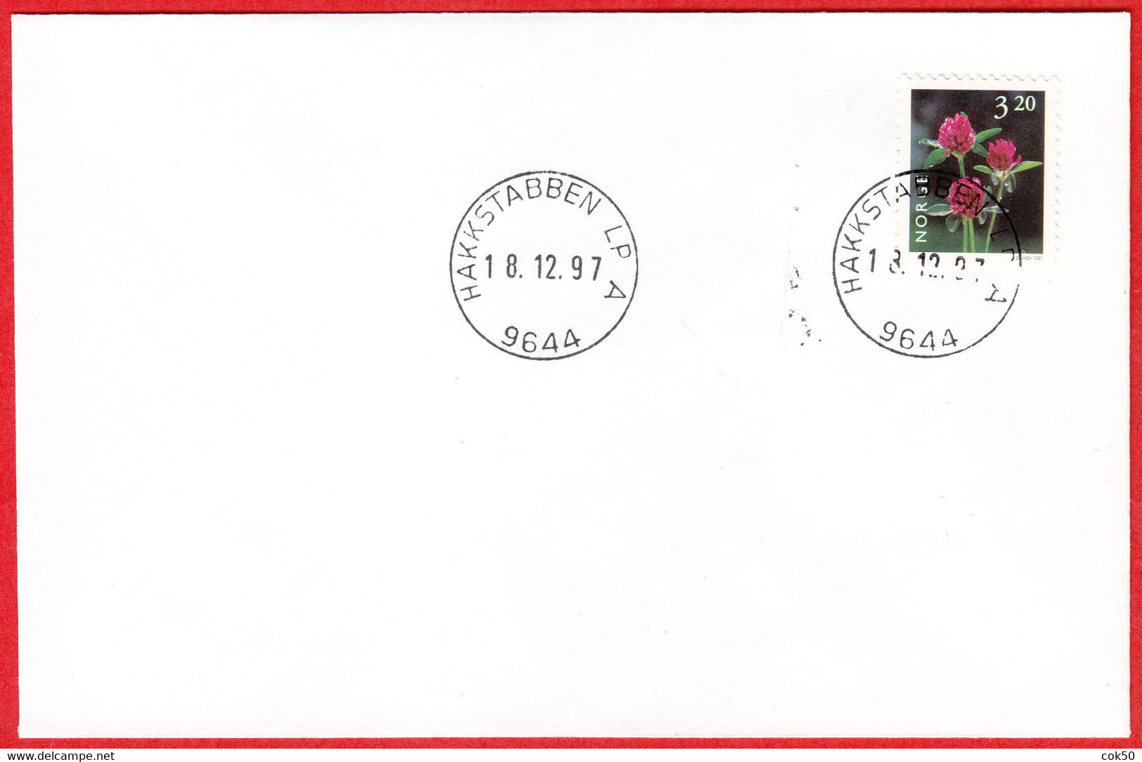 NORWAY -  9644 HAKKSTABBEN LP A - 24 MmØ - (Finnmark County) - Last Day/postoffice Closed On 1997.12.18 - Local Post Stamps