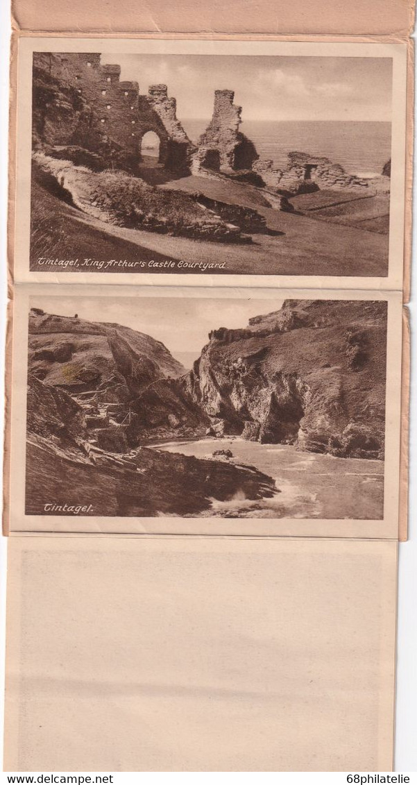 GRANDE-BRETAGNE 1936 ENVELOPPE DE WADEBRIDGE AVEC 6 CARTES POSTALES - Covers & Documents