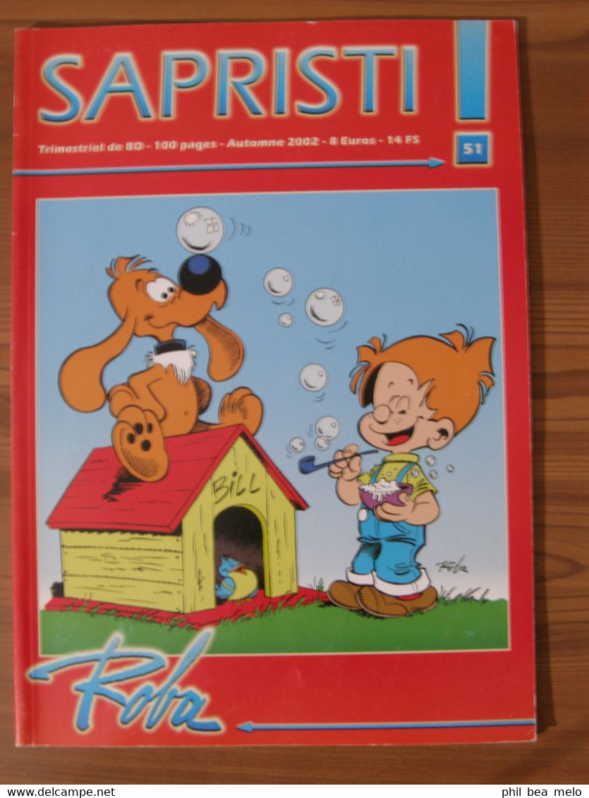 BD - SAPRISTI N° 51 COUVERTURE BOULE & BILL + JEAN ROBA/LAURENT VERRON/ NOVOTNY - Boule Et Bill