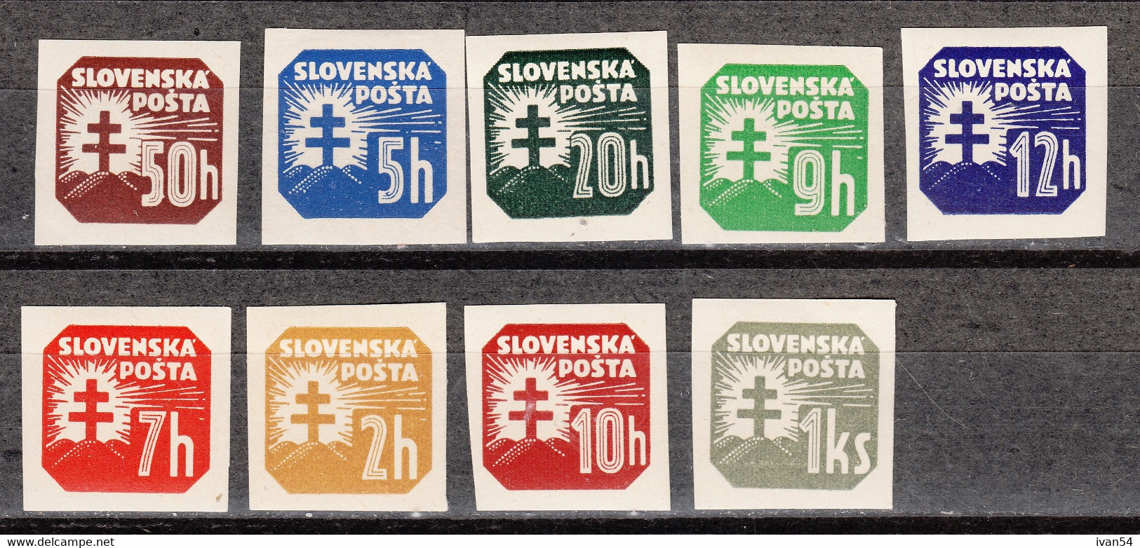 SLOVAKIA: Newspaper Stamp 10-18 * MH  (1939) – Timbres Pour Journaux - Ongebruikt