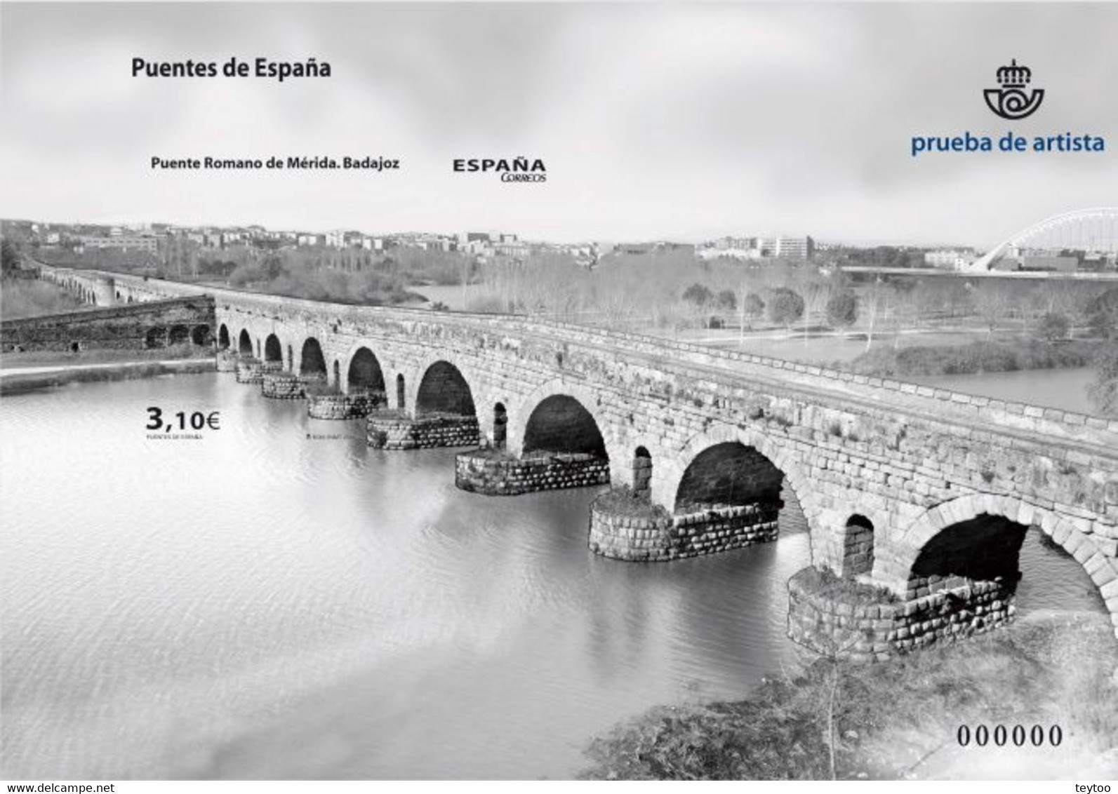 P0113# España 2013. [PA] Prueba Puente Romano De Mérida. Badajoz (N) - Ensayos & Reimpresiones