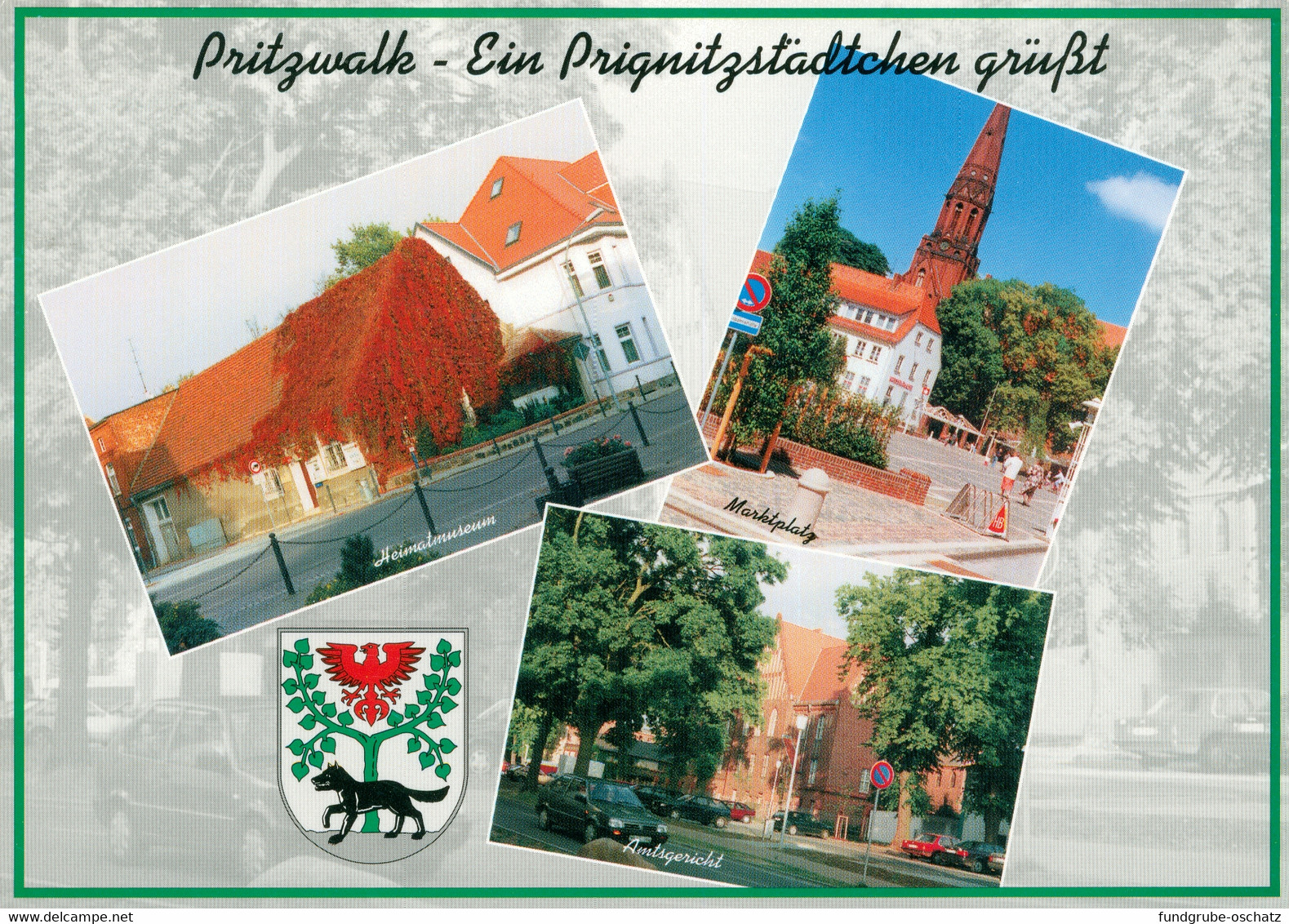 AK Pritzwalk Heimatmuseum Marktplatz Amtsgericht - Pritzwalk