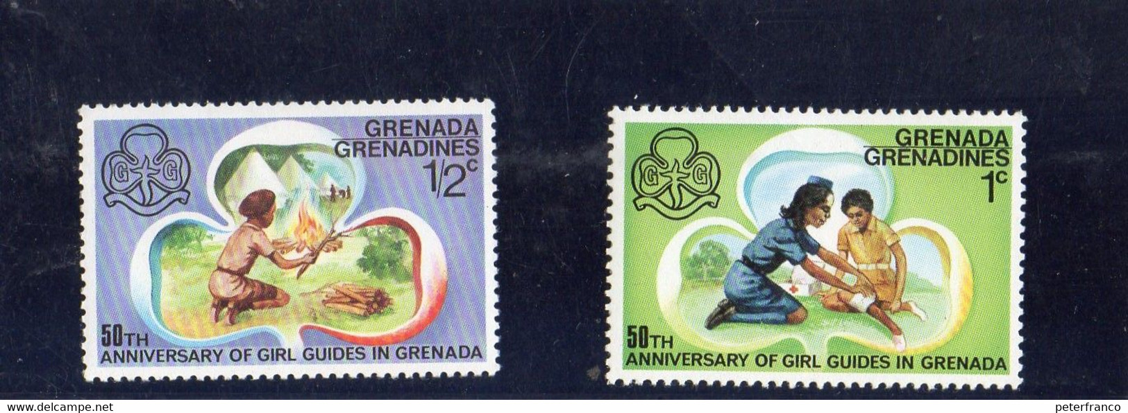 1976 Grenada Grenadines 50° Ann. Girl Guides In Granada - Grenada (1974-...)