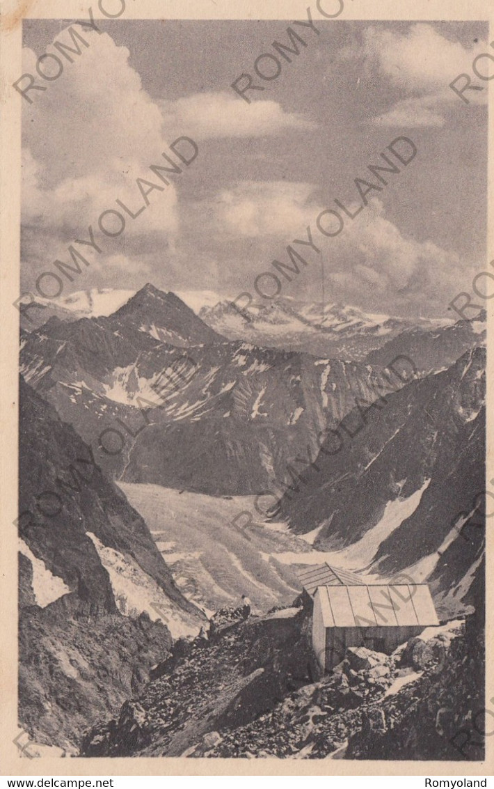 CARTOLINA  COURMAYEUR 1224 M, VALLE D"AOSTA,RIFUGIO F.GONELLA M.3120(DOME) E BERIO BLANC M.3259,MONTAGNA,VIAGGIATA 1932 - Otros & Sin Clasificación