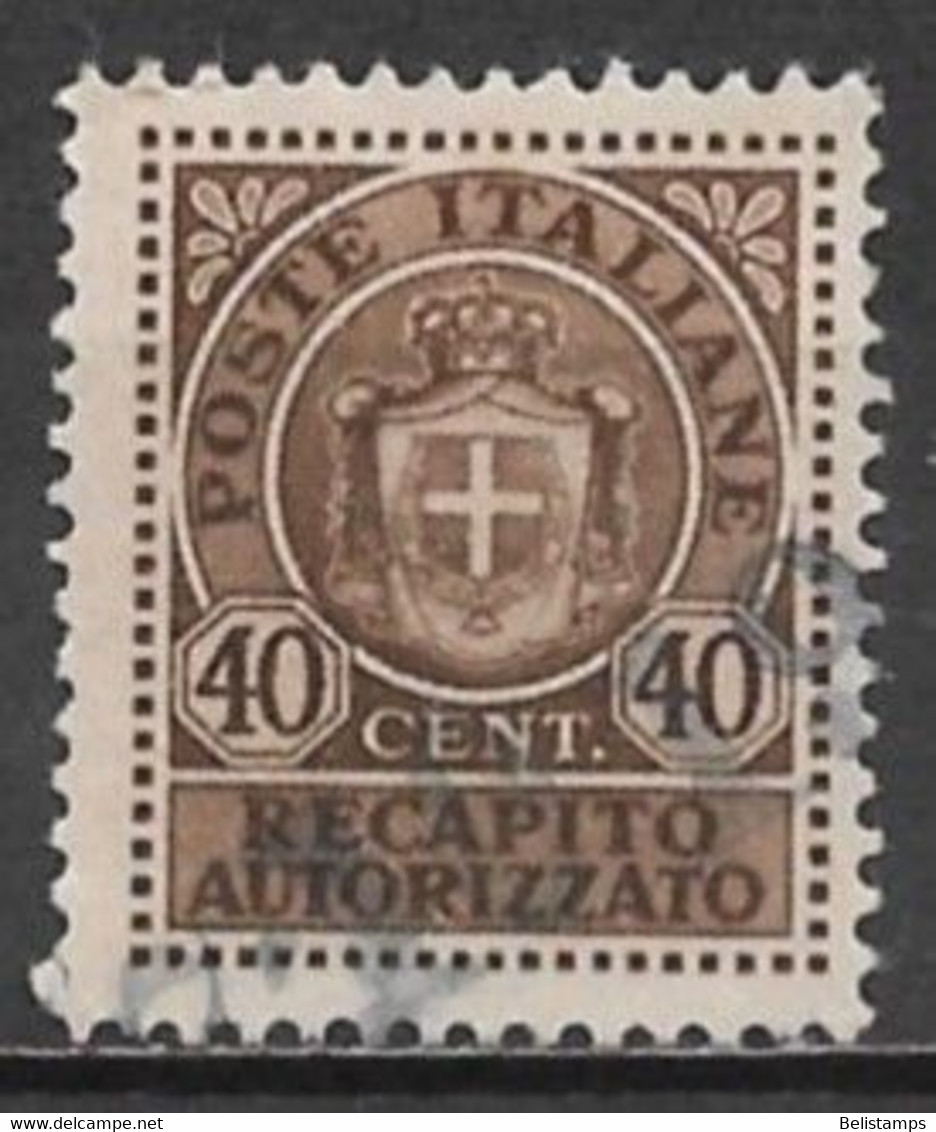 Itay 1945. Scott #EY4 (U) Coat Of Arms ** Complete Issue - Recapito Autorizzato