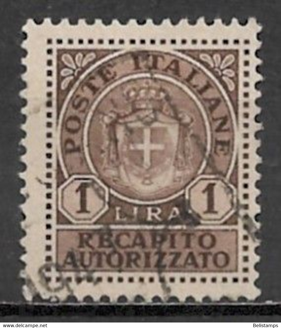 Itay 1946. Scott #EY5 (U) Coat Of Arms ** Complete Issue - Recapito Autorizzato