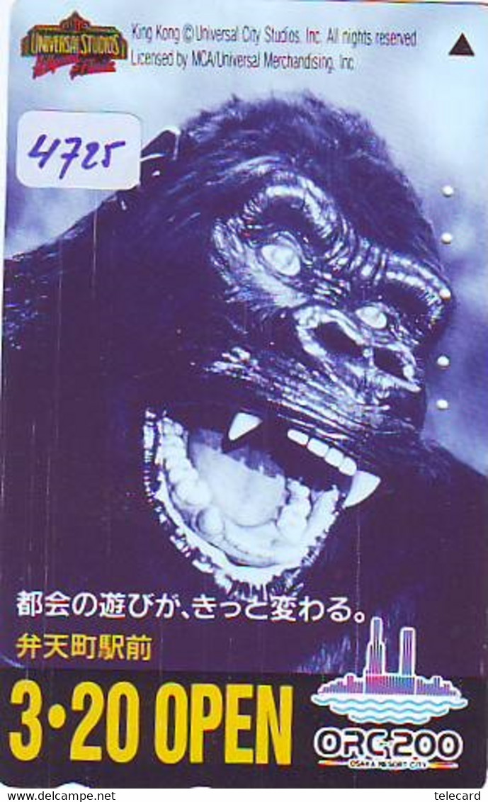 Télécarte Japon * KINGKONG * (4725) MOVIE * JAPAN Phonecard * Kino - Kino