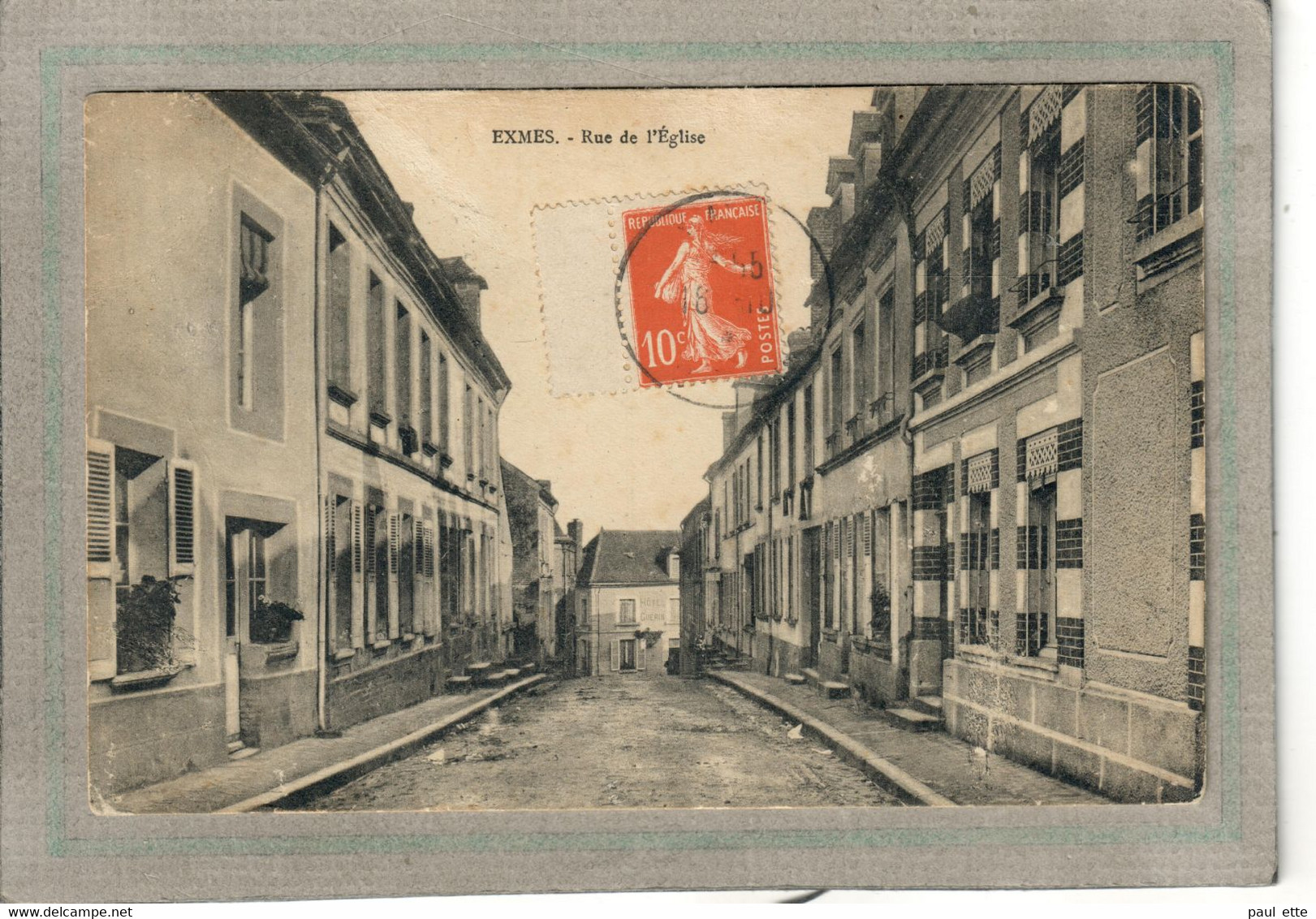 CPA (61) EXMES - Aspect De La Rue De L'Eglise En 1914 - Exmes