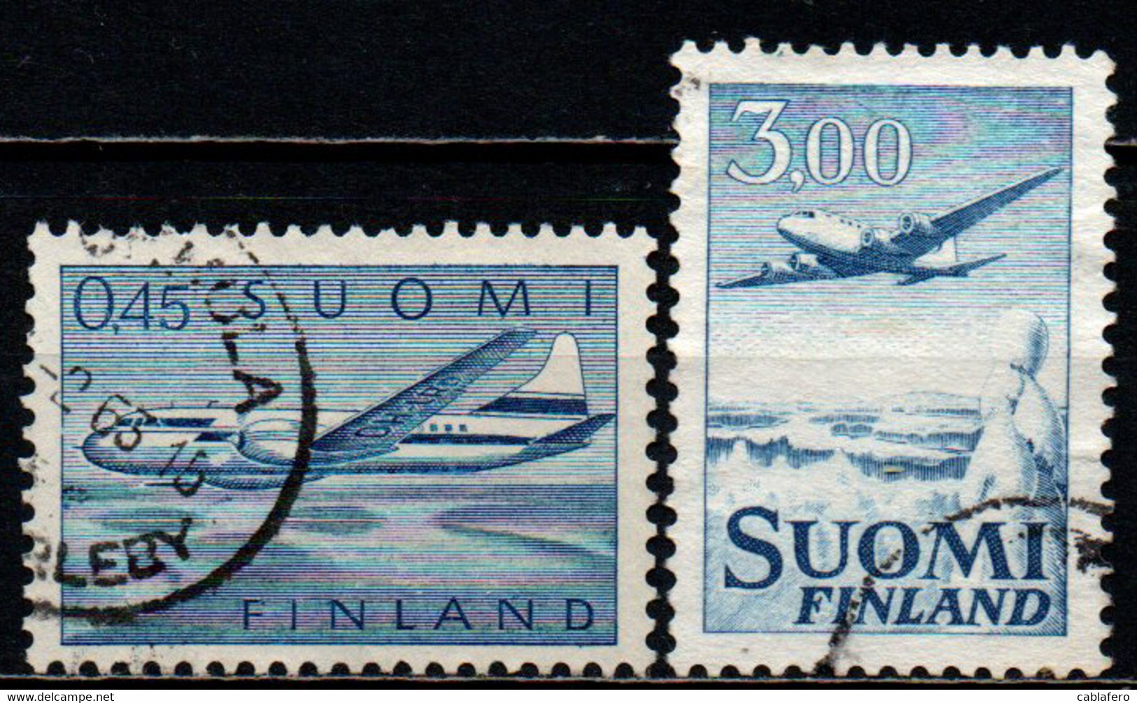 FINLANDIA - 1963 - AEREO IN VOLO - NUOVA MONETA - USATI - Usati