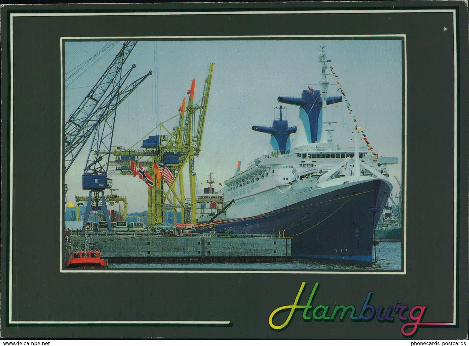 AK - Hamburg - Passagierschiff Norway Am Schuppen 75 - Postcard, Ansichtskarte - Otros & Sin Clasificación