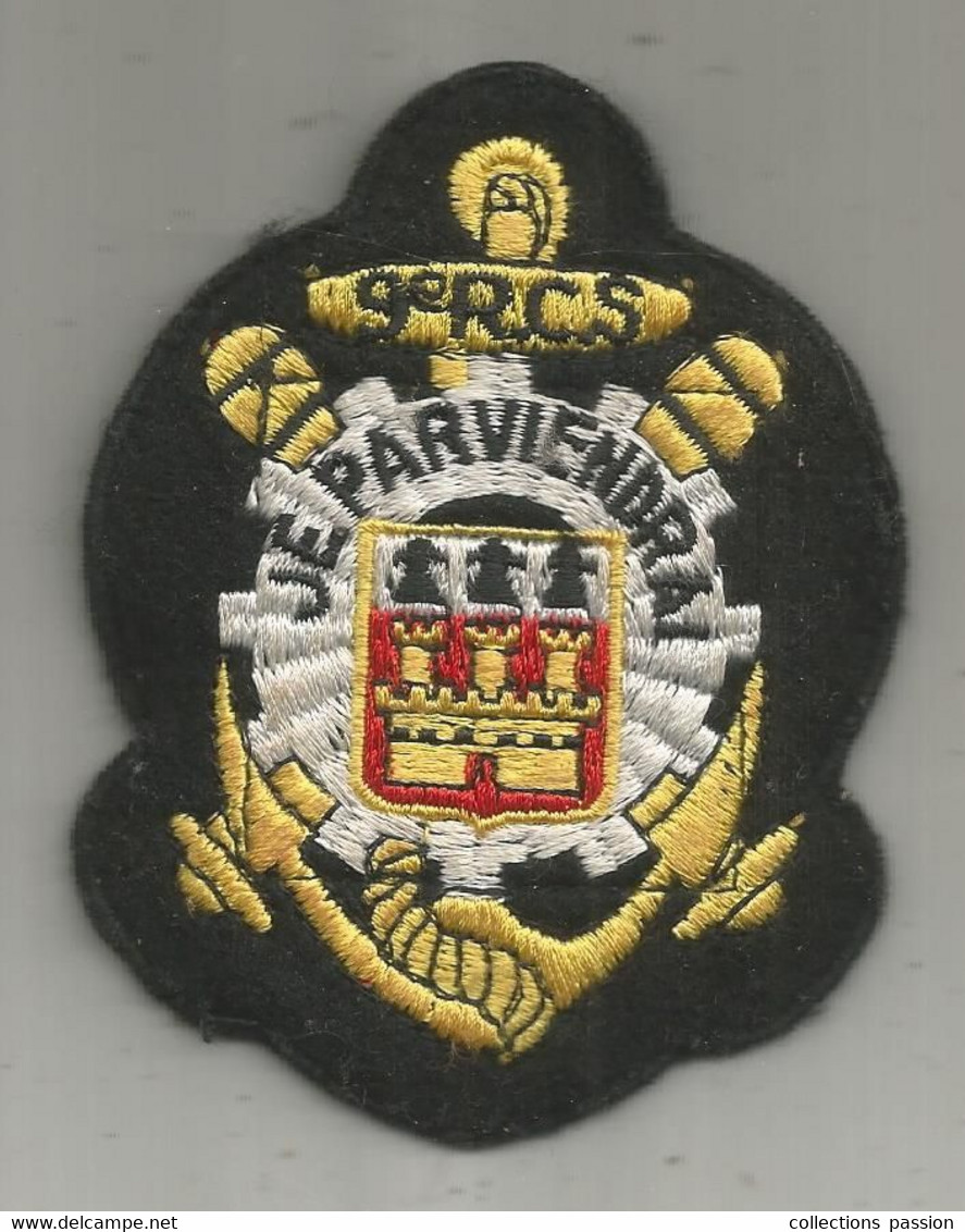 écusson Tissu , 9 E Régiment De Commandement Et De Soutien , Nantes , Scratch , JE PARVIENDRAI, Frais Fr 1.85 E - Patches