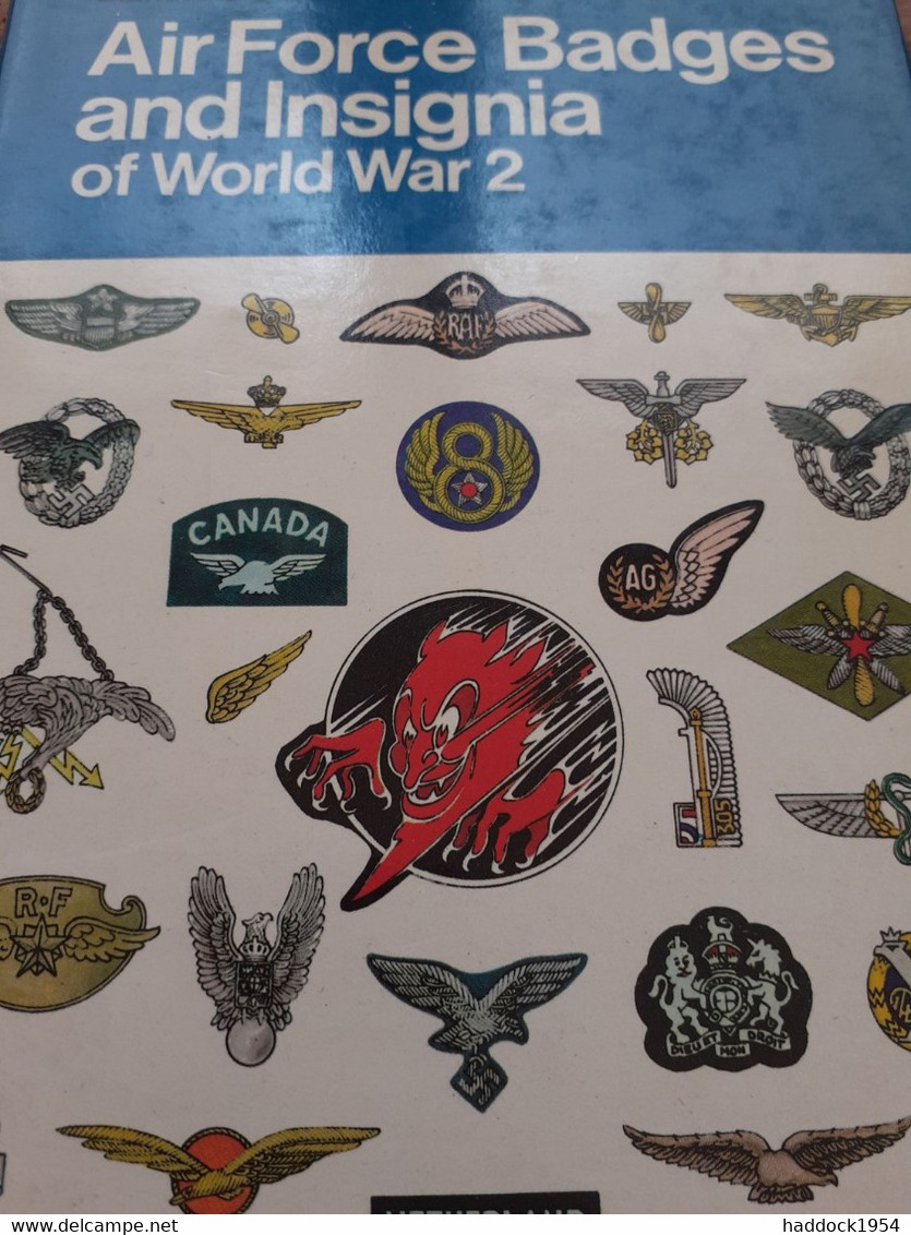 Air Force Badges And Insignia Of World War 2 GUIDO ROSIGNOLI Blandford Press 1976 - Guerre 1939-45