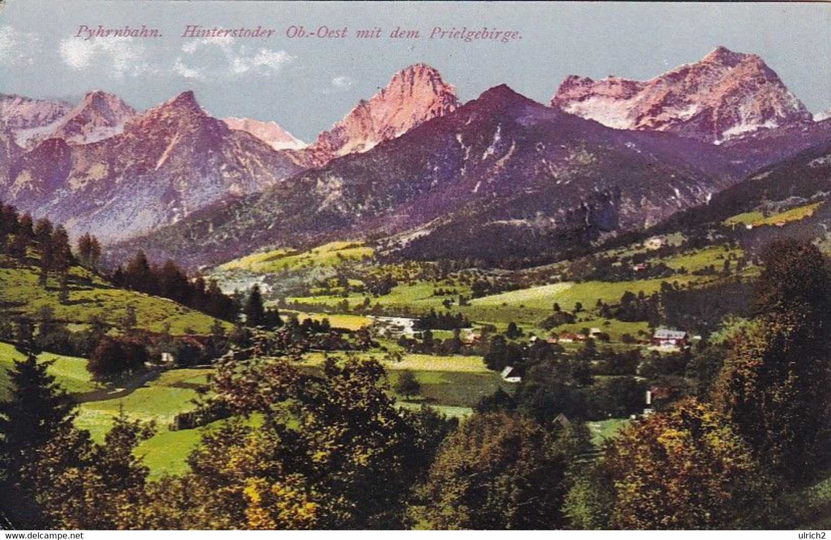 AK Pyhrnbahn - Hinterstoder Mit Dem Prielgebirge - Feldpost Nussbach 1918 (56738) - Hinterstoder