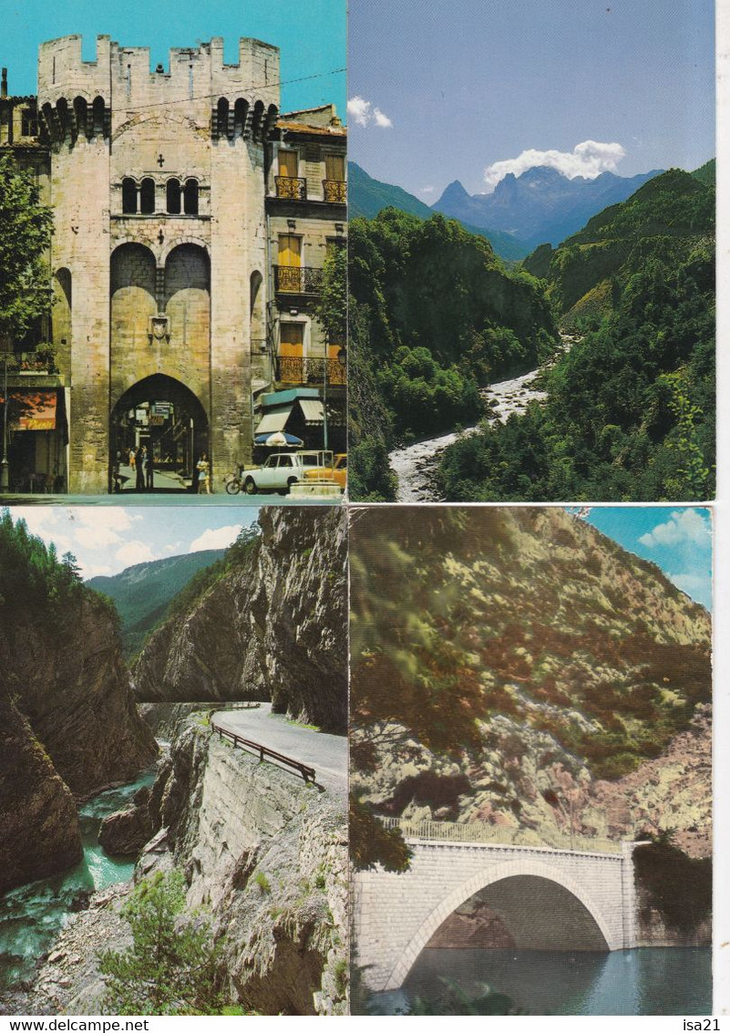 lot de 40 cartes postales modernes ALPES de HAUTE-PROVENCE, lot varié