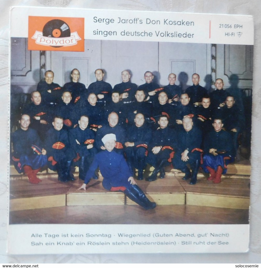 45 Giri Disco In Vinile: Serge Jaroff's Don Kosaken Singen Deutsche Volksilieder  - Polydor  21056 EPH - Sonstige - Deutsche Musik
