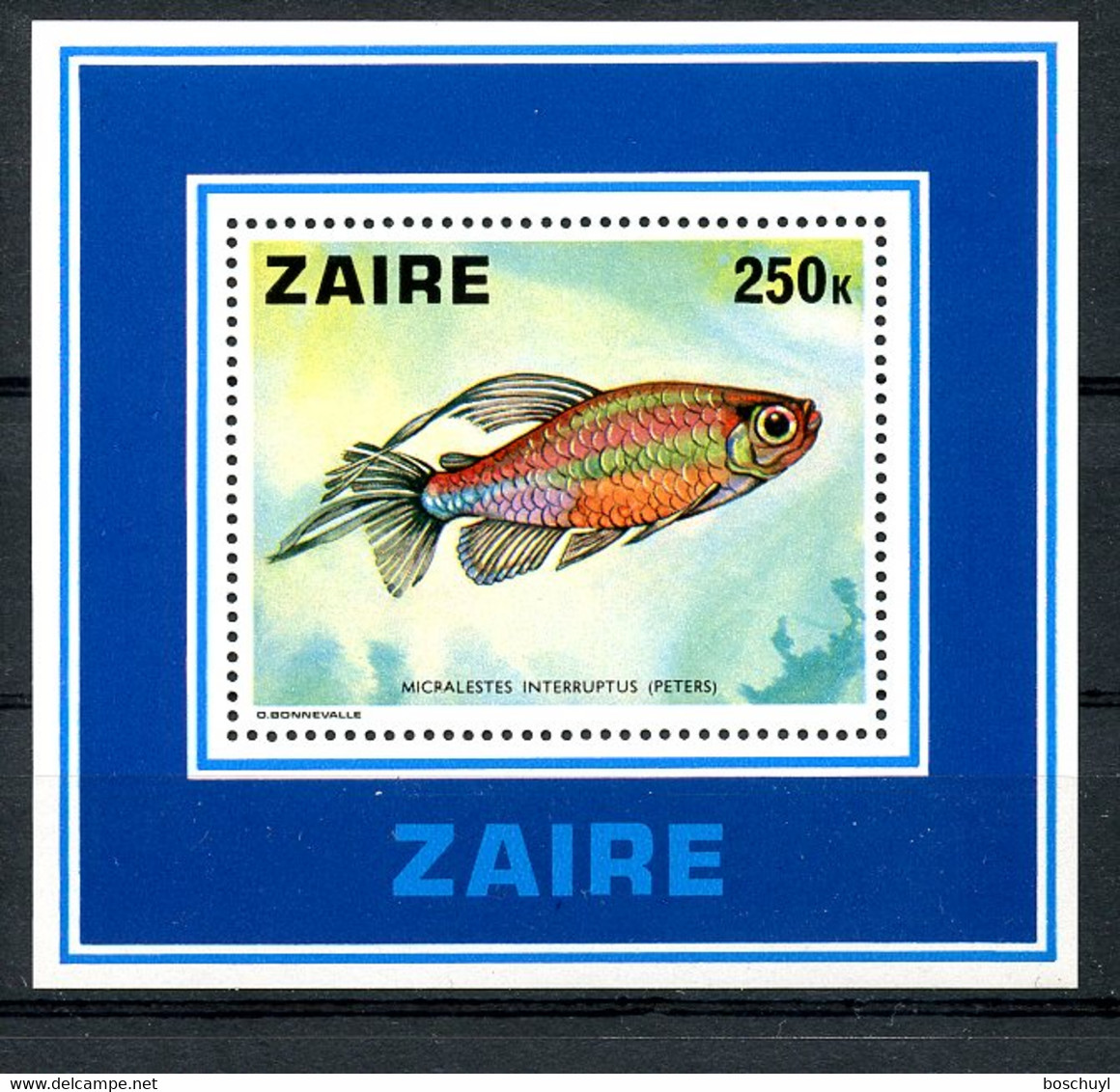Zaire, 1978, Fish, Sea Life, Animals, Wildlife, MNH, Michel Block 17 - Autres & Non Classés