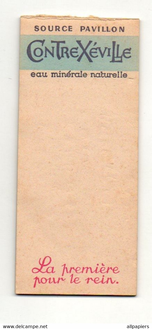 Carnet De Note, Facture Ou Addition Source Pavillon Contrexéville Eau Minérale Naturelle - Format : 13.5x6 cm - Rechnungen