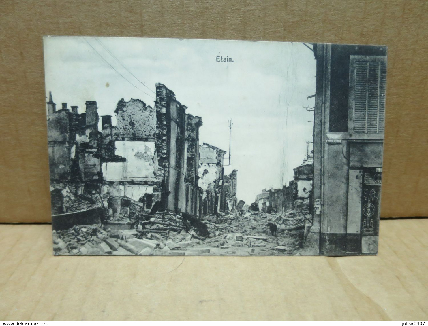 ETAIN (55) Guerre 1914-18 Rue En Ruine - Etain