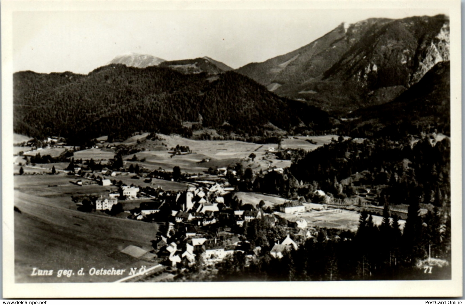 11296 - Niederösterreich - Lunz Gegen Den Oetscher - Nicht Gelaufen 1951 - Lunz Am See