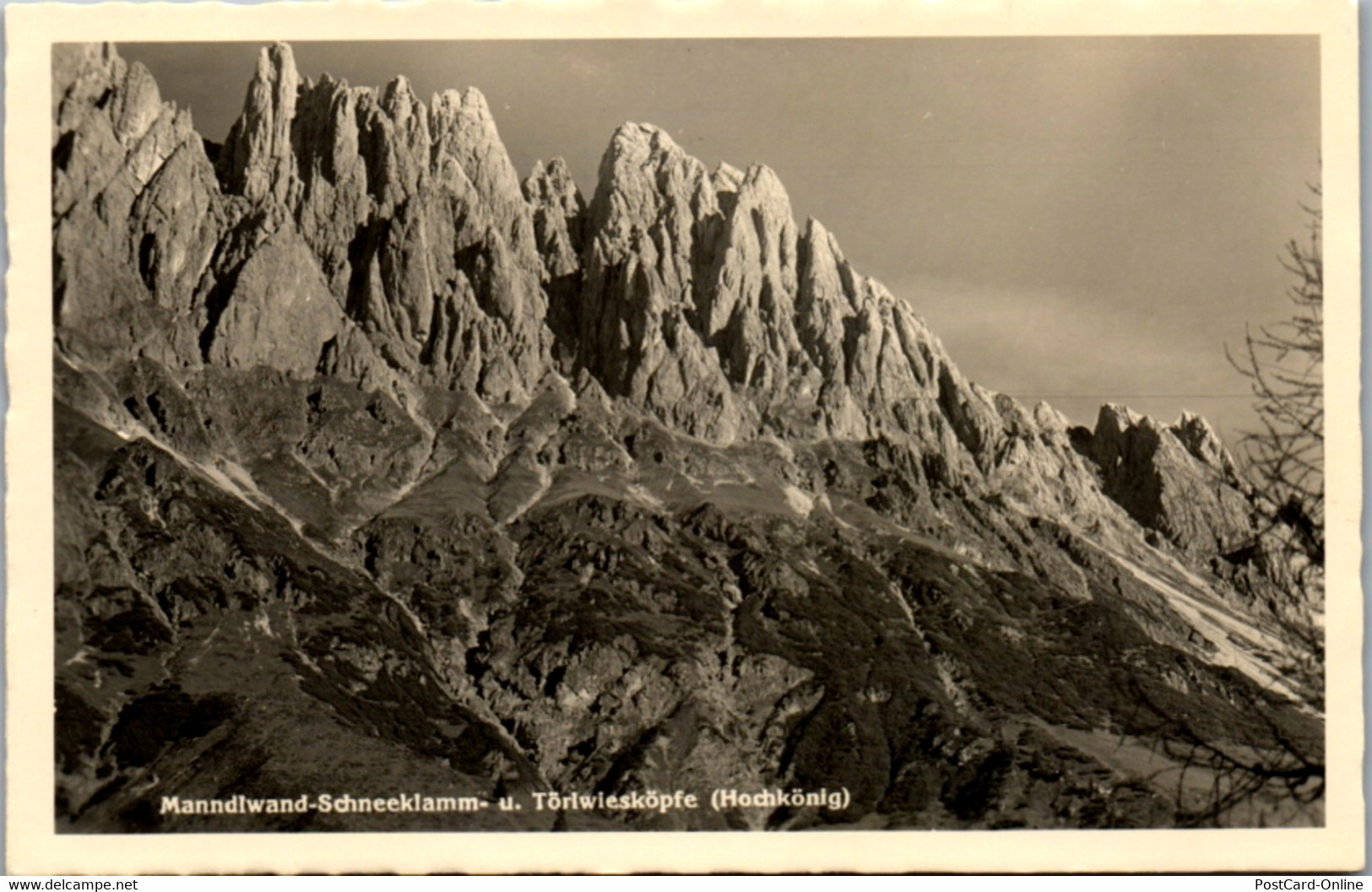 11378 - Salzburg - Hochkönig , Manndlwand Schneeklamm Und Törlwiesköpfe - Nicht Gelaufen 1949 - Dienten