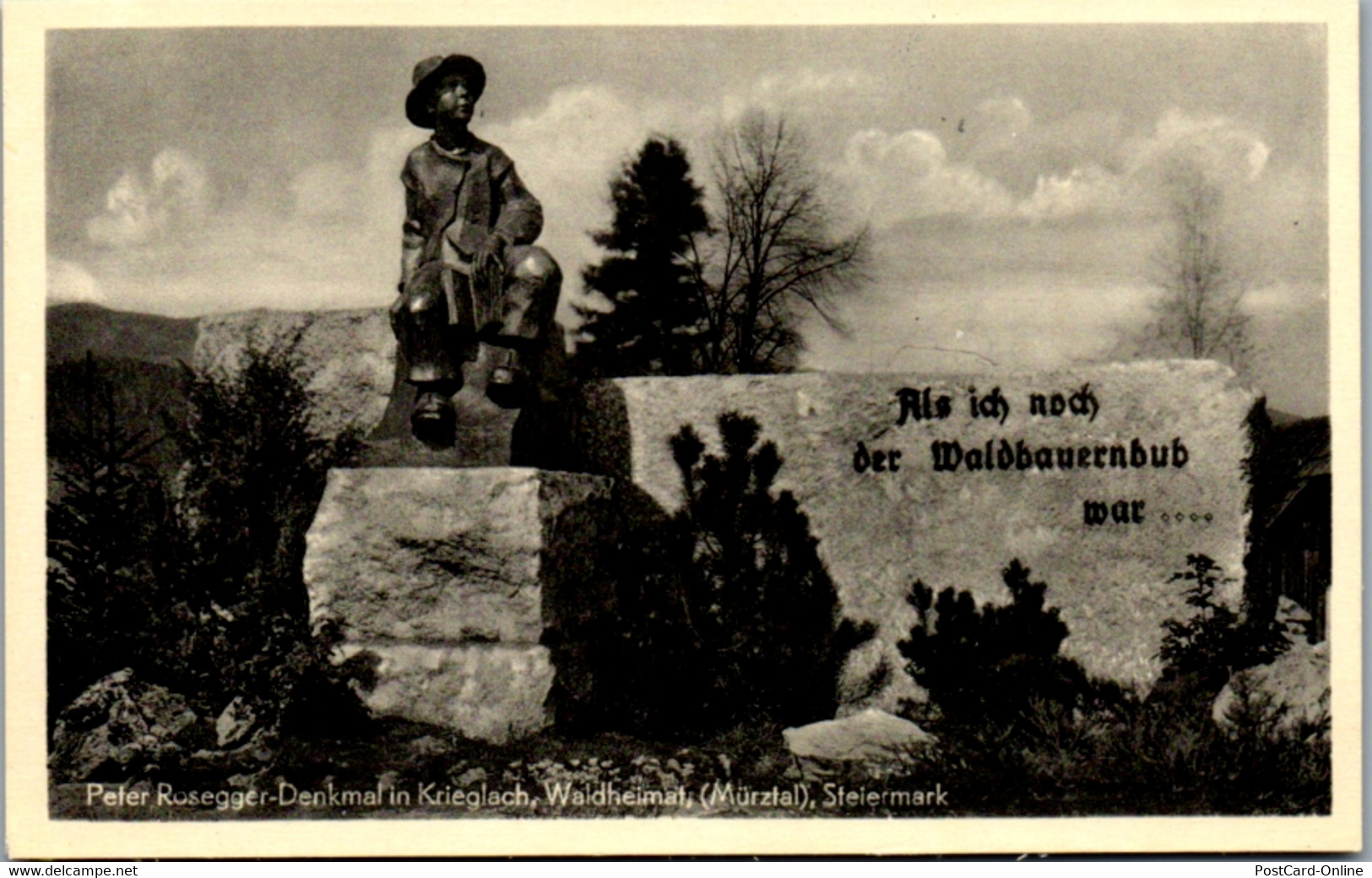 11387 - Steiermark - Krieglach , Peter Rosegger Denkmal , Waldheimat - Nicht Gelaufen - Krieglach