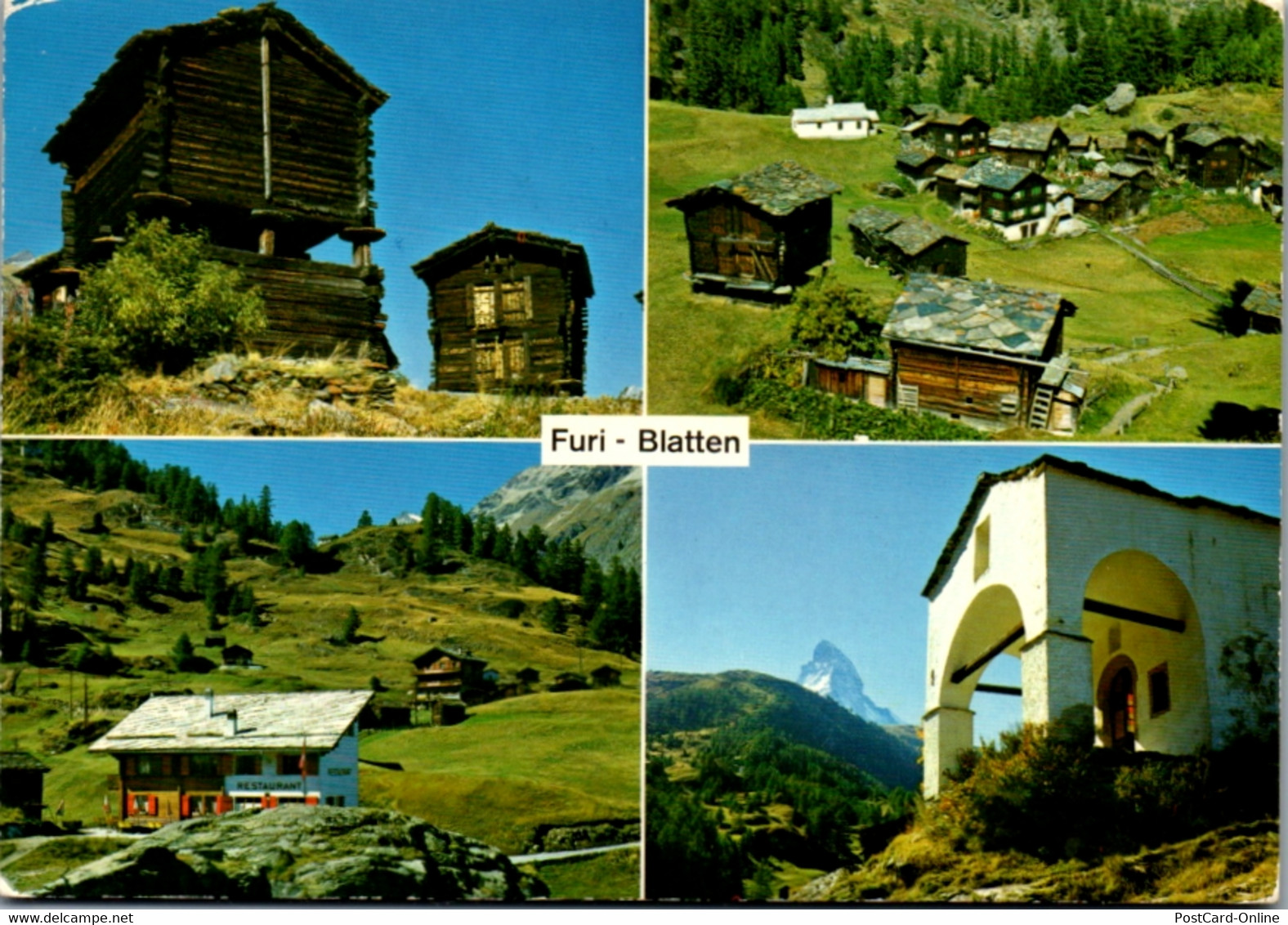 11613 - Schweiz - Furi , Blatten , Um Zermatt , Mehrbildkarte - Gelaufen 1972 - Blatten
