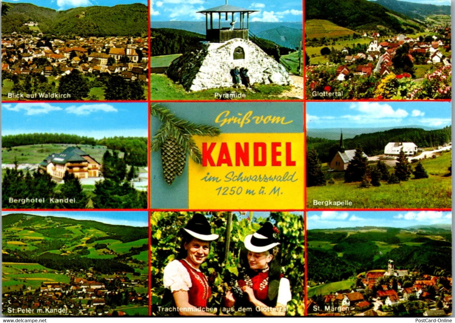 11697 - Deutschland - Kandel Im Schwarzwald , Waldkirch , Glottertal , St. Märgen , Mehrbildkarte - Nicht Gelaufen - Kandel