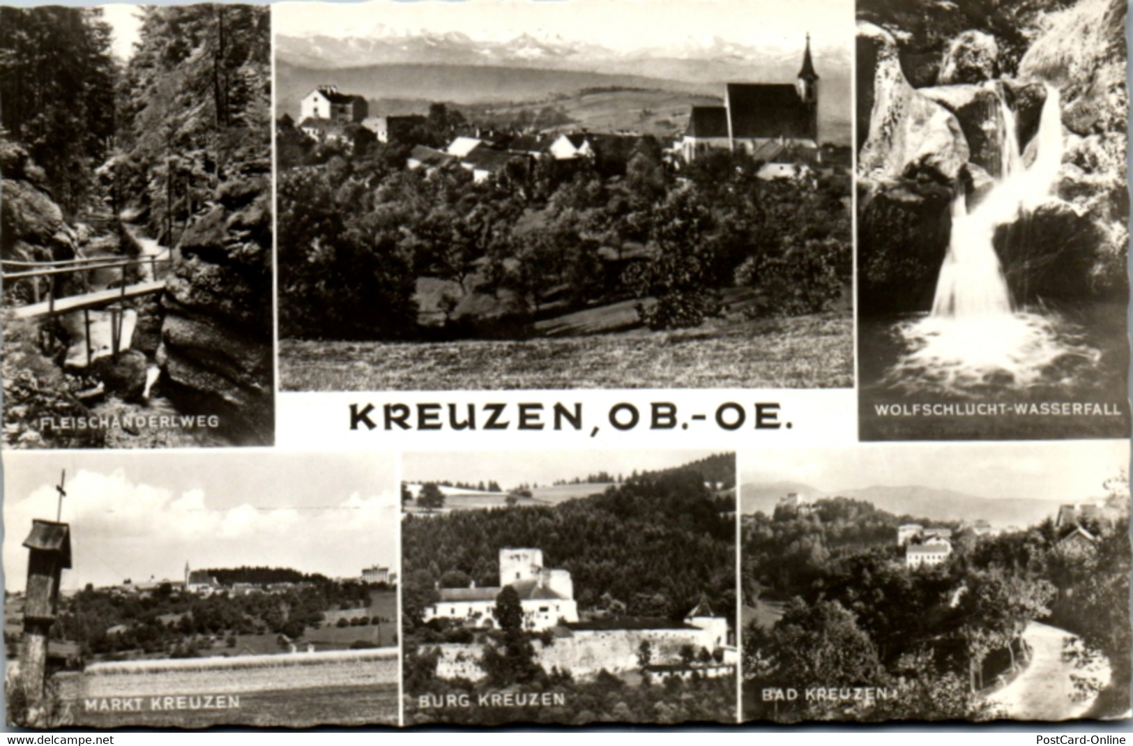 11720 - Oberösterreich - Kreuzen , Fleischanderlweg , Markt Kreuzen , Burg Kreuzen , Bad Kreuzen , Wolfschlucht-Wasserfa - Perg