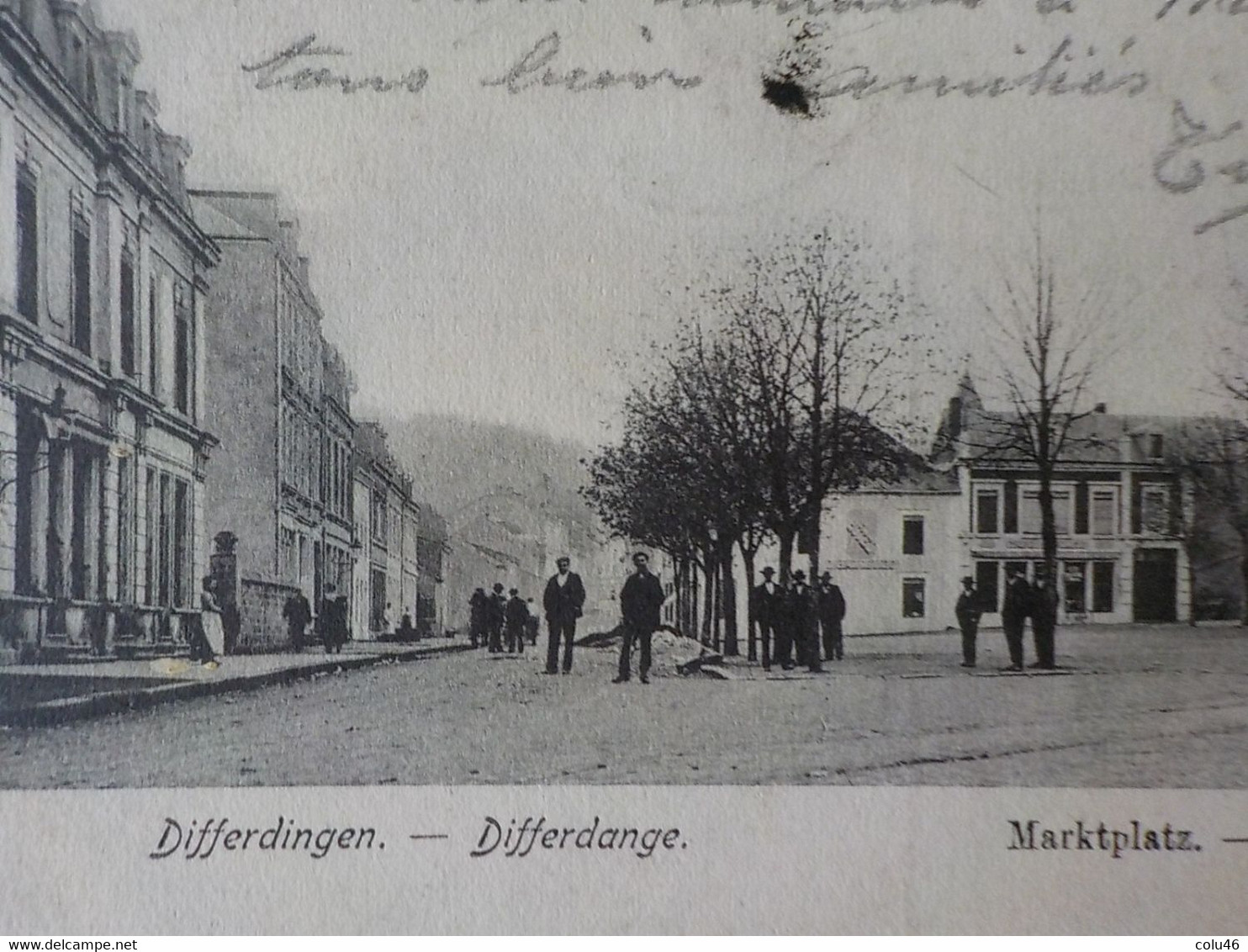 1905 CP Animée Grand Duché Luxembourg Differdange Differdingen Marktplatz Place Du Marché - Differdange