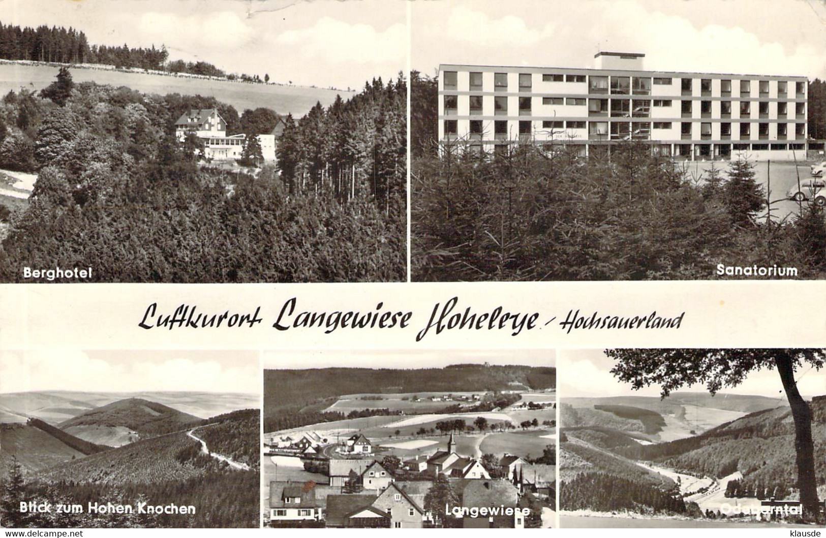 Langewiese / Hohenleye Mehrbild 1966 - Winterberg