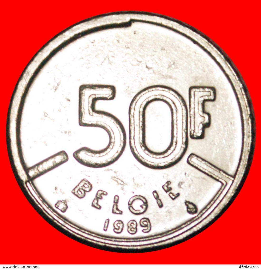 • DUTCH LEGEND (1987-1993): BELGIUM ★ 50 FRANCS 1989! Baudouin I (1951-1993) LOW START ★ NO RESERVE! - 50 Francs